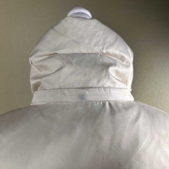 Down Jacket Women XL Jones of New York Ivory Zip Below hip - Picture 6 of 16